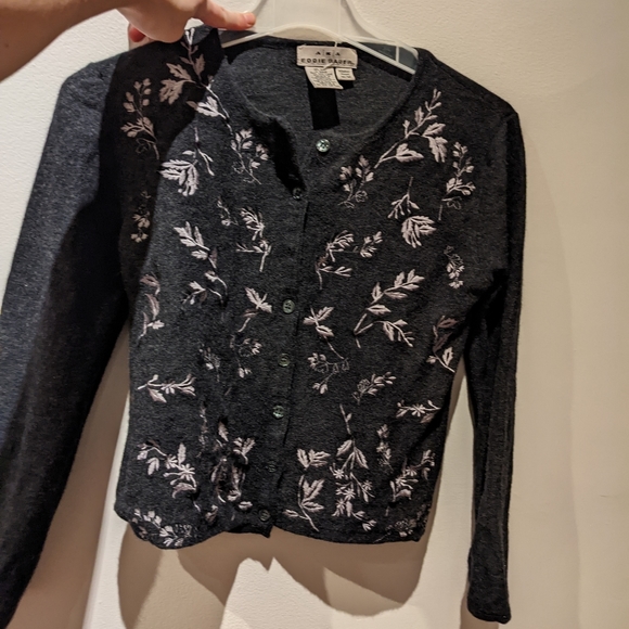 Eddie Bauer Embroidered Wool Cardigan - Picture 4 of 4